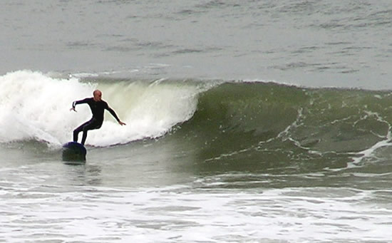 Mark coming of the bottom on a "evolution" 7' 2" Single Fin diamond tail