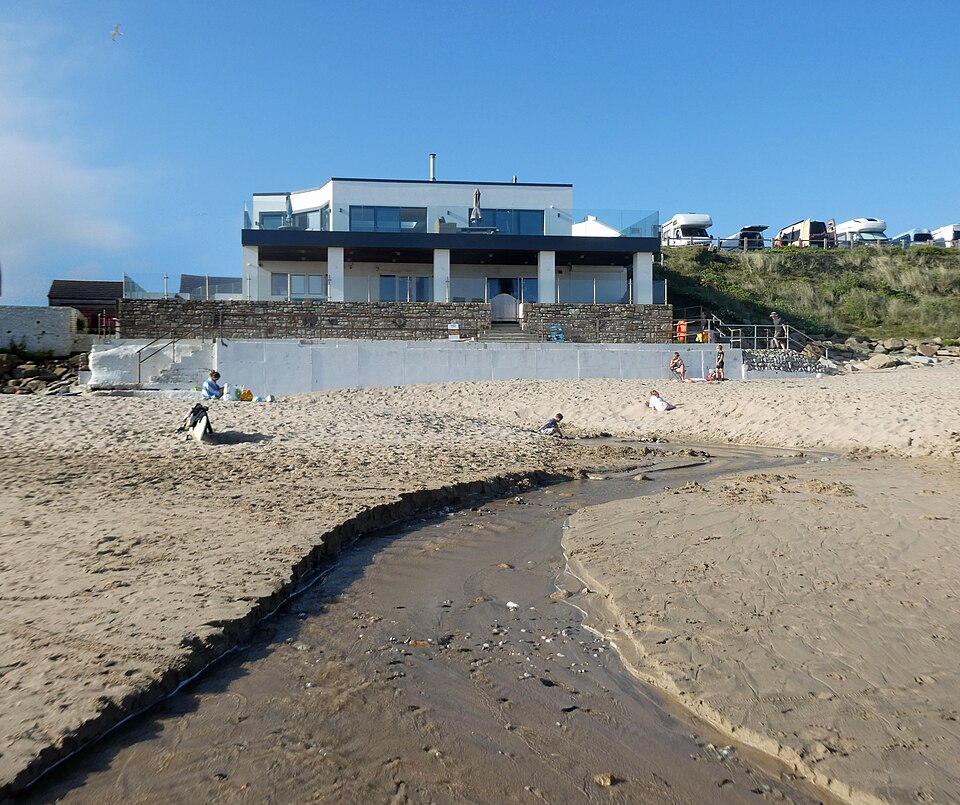 Stream on the beach, Praa Sands - geograph.org.uk - 8358013